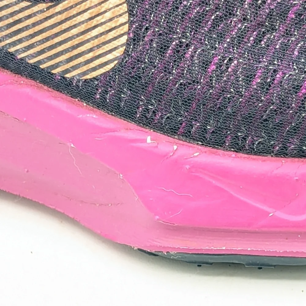 Nike Women's Navy and Pink Athletic Running Shoes
